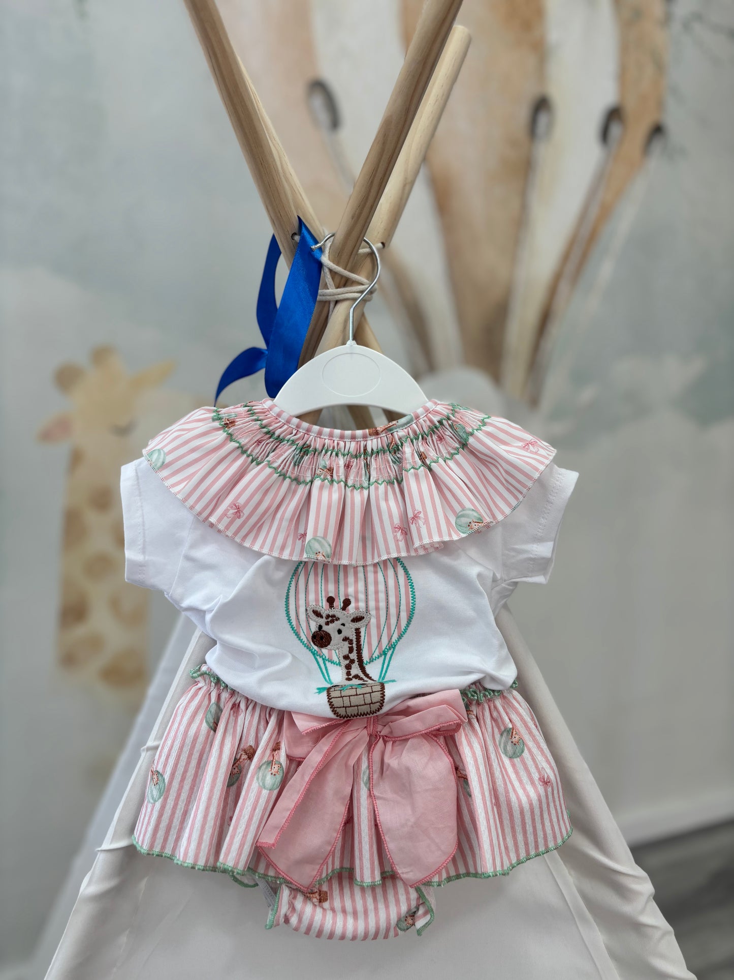 CONJUNTO GLOBO JIRAFA NIÑA