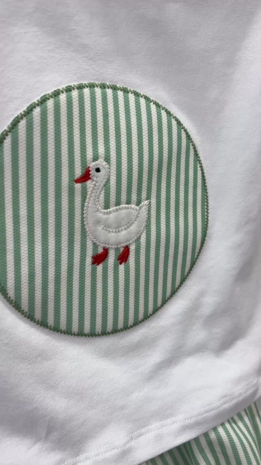 CONJUNTO PATO RAYAS NIÑO