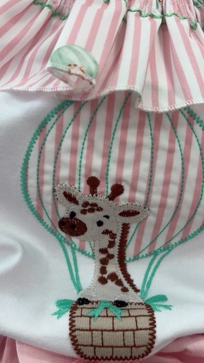 CONJUNTO GLOBO JIRAFA NIÑA